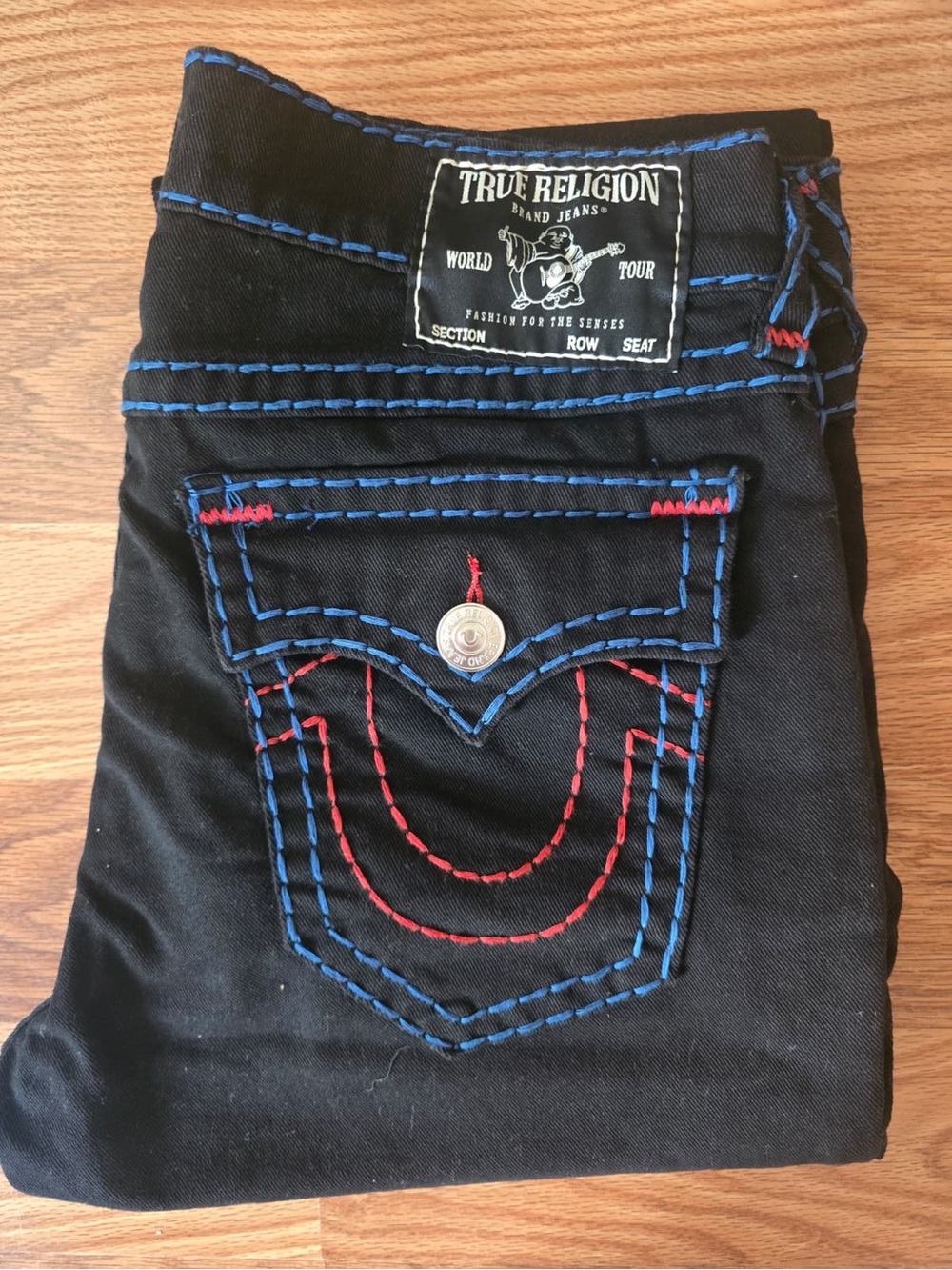 True Religion Men Black 2026 True Religion Jeans. Black Straight Fit. Like New